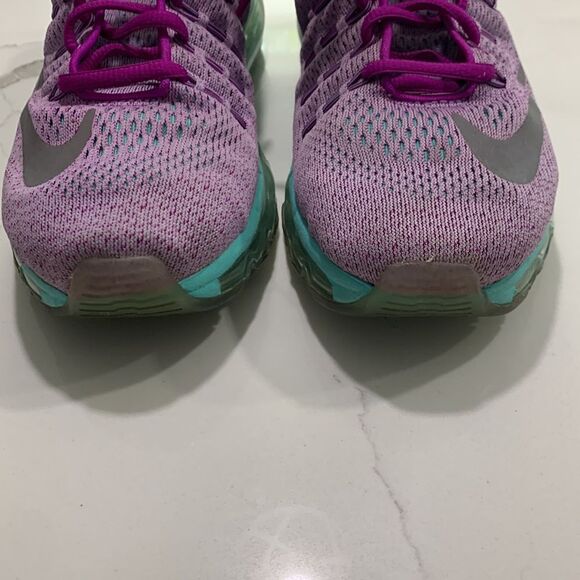 Nike AirMax | Girls Athletic Purple Pink Shoes Sneakers Air Max Size 5.5Y - Picture 7 of 8